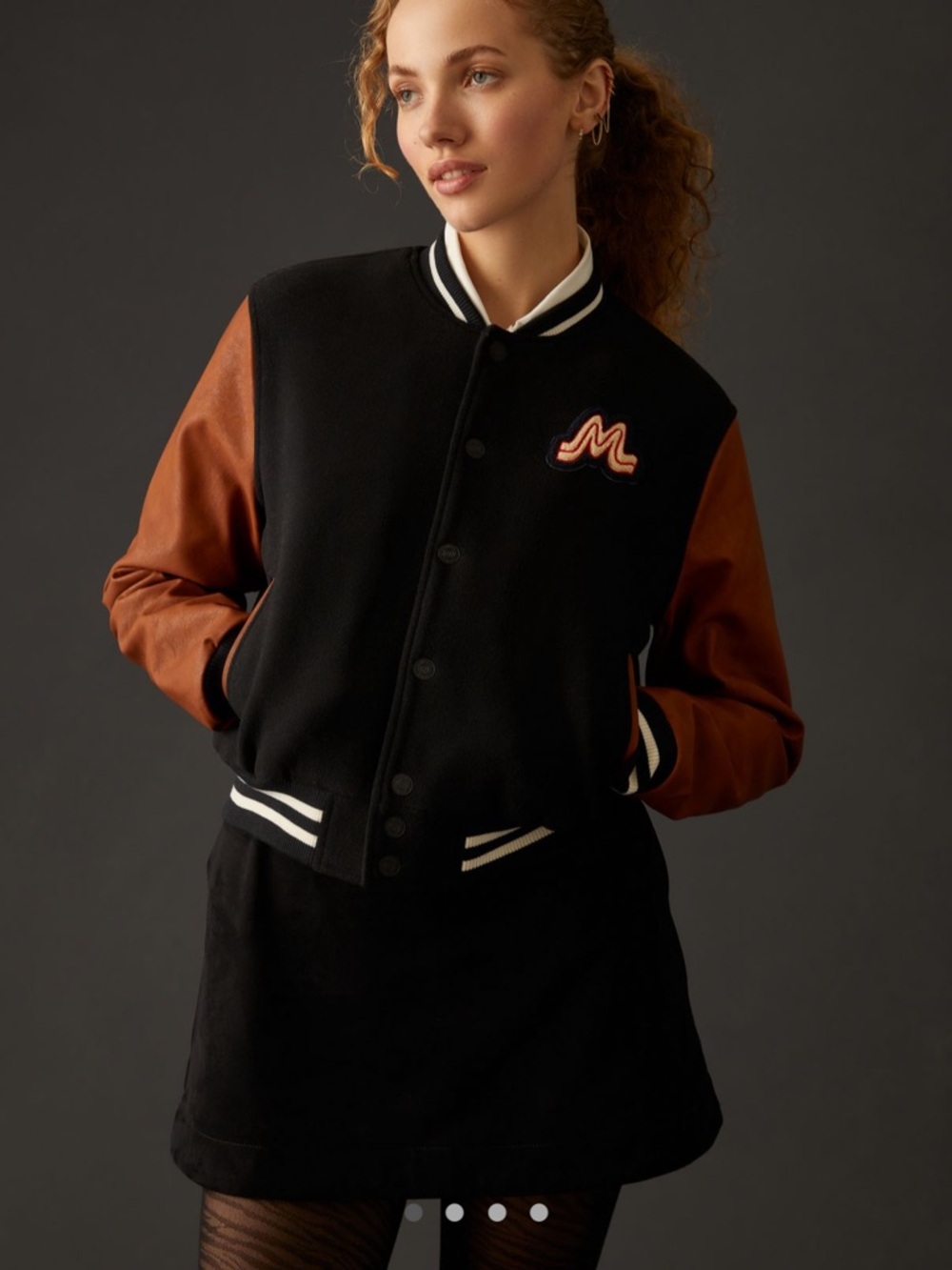 Excellent Condition! MOTHER The Double Letterman Snap Jacket, sz. SM  ($425 new)